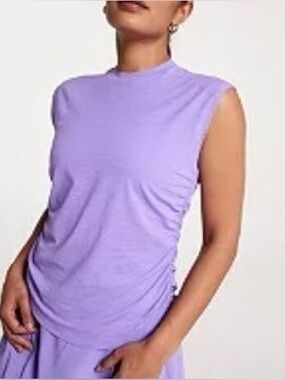 CALIA Turn Sleeveless Crewneck Fairy Wren Top, Size XS